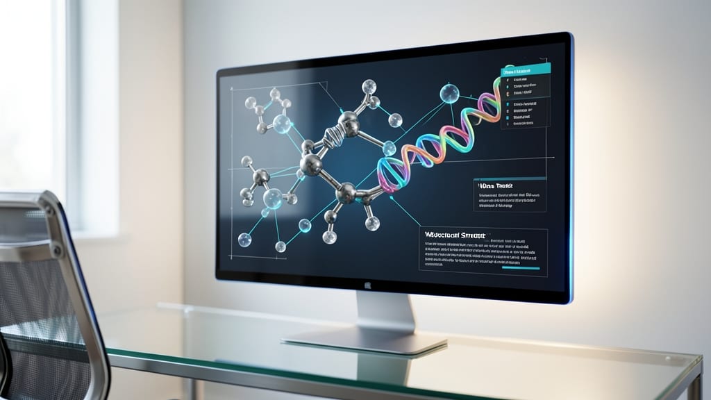 Scientific Research 3D Data Visualization Template