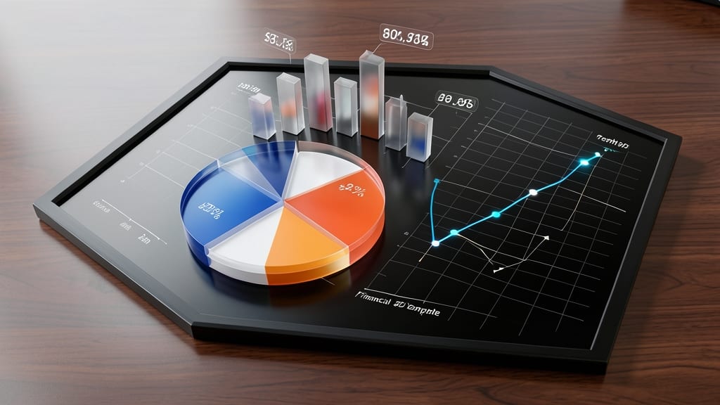 Financial 3D Dashboard Template